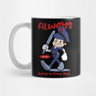 Cartoon Police Officer Mug